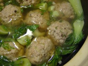 chinese chicken meatball soup