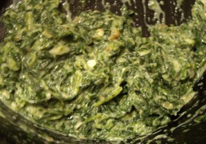 creamed spinach