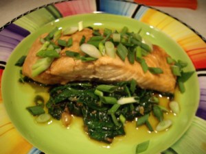 asian garlic salmon
