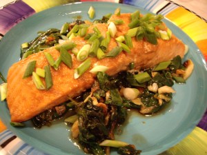 asian garlic salmon