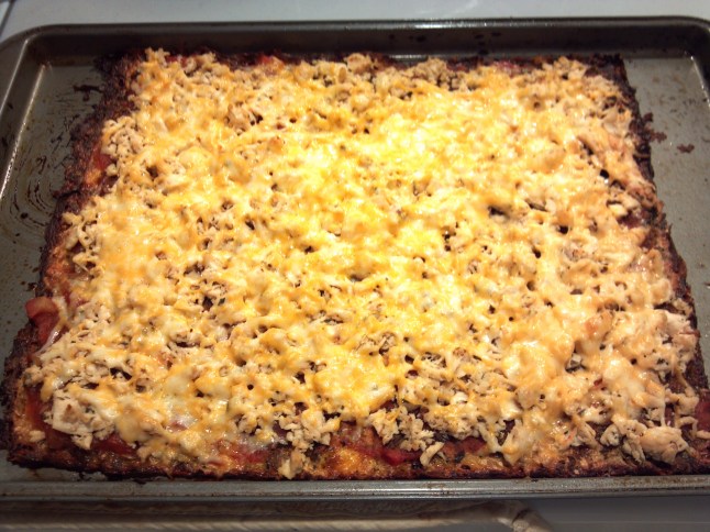 Made with crumbled chicken sausage