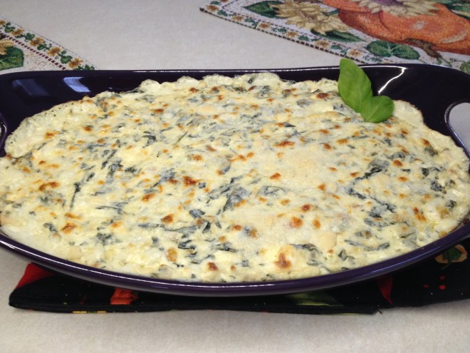 Hot Shrimp Scampi Spinach Dip