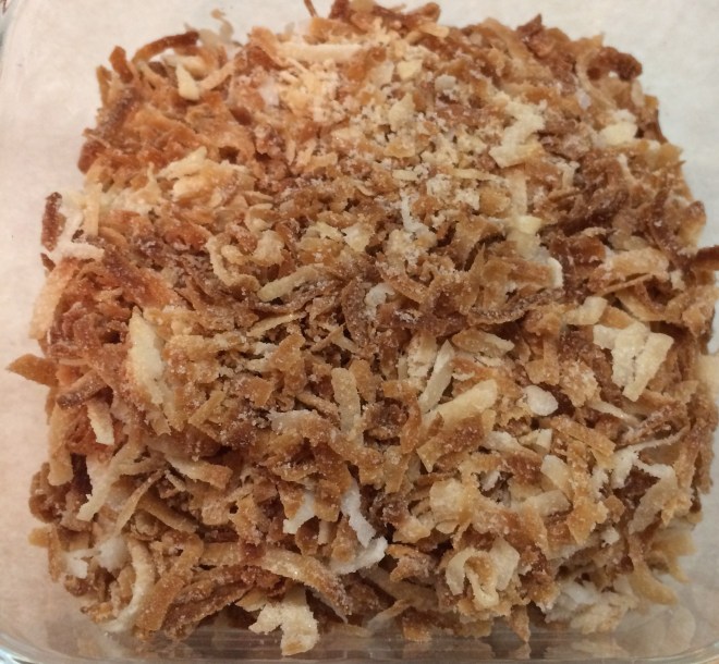 Toasted coconut